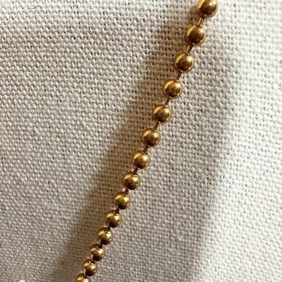 C*Note NWT Stainless Steel Pendant Heart Necklace Initial M Monogram $110 - Picture 6 of 12